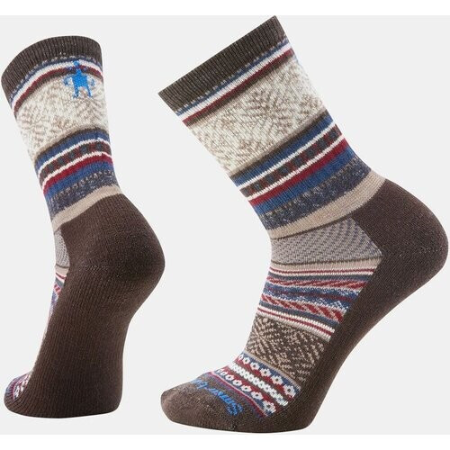 Smartwool Everyday Fair Isle Sweater Crew Sok Middengrijs/Gestreept