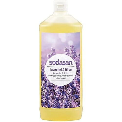 Sodasan Vloeibare Zeep Lavendel & Olijf Navulverpakking 1L