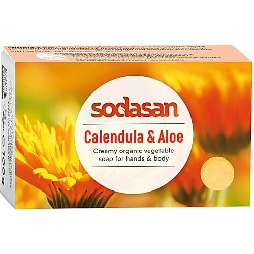 Sodasan Zeep Bar Calendula & Aloe 100g