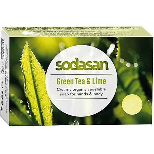 Sodasan Zeep Bar Groene thee & Limoen 100g