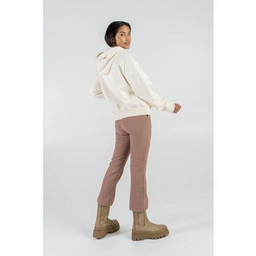 STORY OF MINE dames vegan Flare Broek Geruit Gerecycled Polyester Mix Geruit