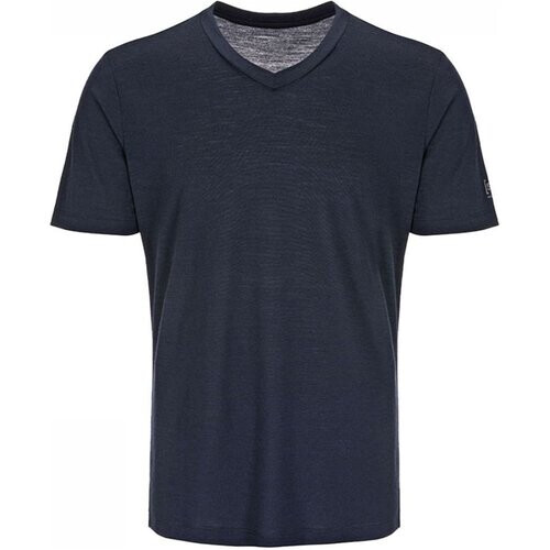 Supernatural Base V-Neck 140 T-Shirt Marineblauw/Blauw