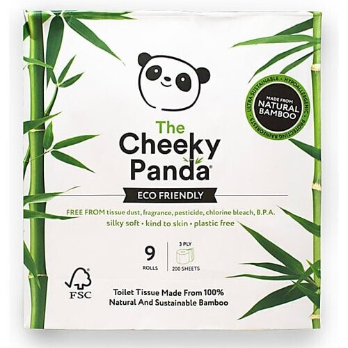 The Cheeky Panda Bamboe Toiletpapier - 9 rollen