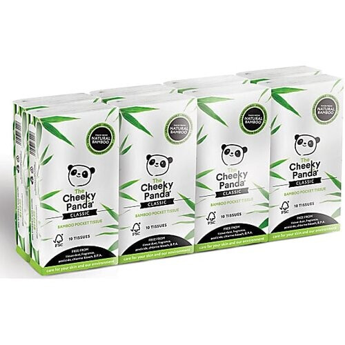 The Cheeky Panda Bamboo Zakdoeken 8x 10 stuks