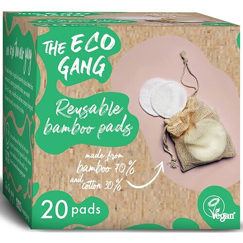 The Eco Gang Herbruikbare Bamboe Wattenschijfjes - 20 stuks