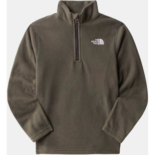 The North Face Teen Glacier 1/4 Zip Fleecetrui Tieners Donkerkaki