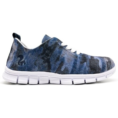 thies dames vegan Sneakers Runner Camo Blauw