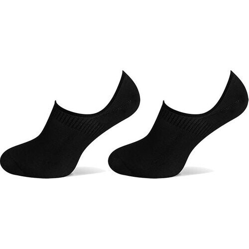 Tweedekans 2-paar onzichtbare Footies bamboe - Lage bamboe sneakersokken - Kousenvoetjes voor dames en heren - 38 - Zwart