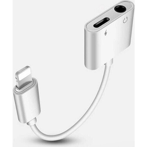 Tweedekans Audio splitter lightning - Iphone - Opladen & audio- Lightning en AUX splitter