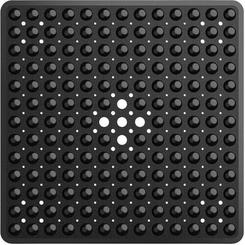 Tweedekans Avalo Badmat / Antislipmat Douche - 53x53CM - Zwart - Met Zuignappen - Douchemat Antislip voor Douche - Badkamermat