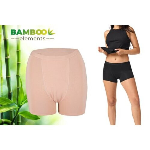 Tweedekans Bamboo Elements - Menstruatie Ondergoed - Hipster - Nude - Period Underwear - Menstruatieslip - Menstruatiebroekjes - Ondergoed Dames Boxershort - Maat M