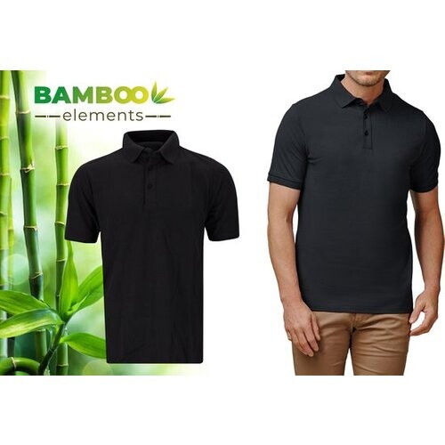 Tweedekans Bamboo Elements - Polo Shirt Heren - Antraciet Grijs L - Polo Heren - Korte Mouw - Pique Stof - T Shirt Heren - Bamboe