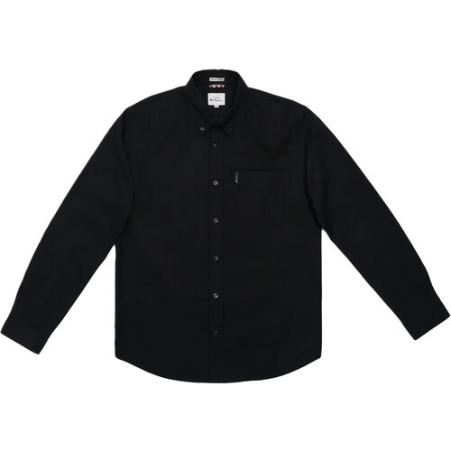 Tweedekans Ben Sherman Signature Oxford Overhemd Heren | Maat S | Zwart | 100% Biologisch Katoen