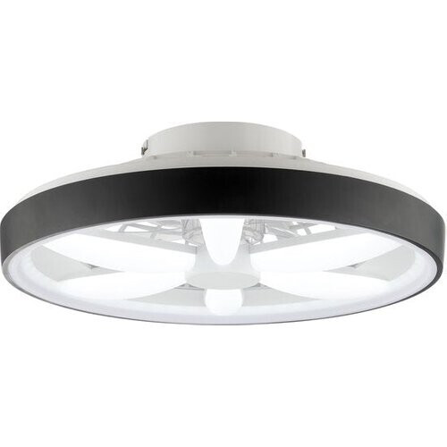 Tweedekans Brilliant Gaiano - Plafondventilator - Met verlichting - Ø 48 cm - LED 48W - Wit en RGB kleuren - Dimbaar - Timer - CCT - Zwart - Zeer stil