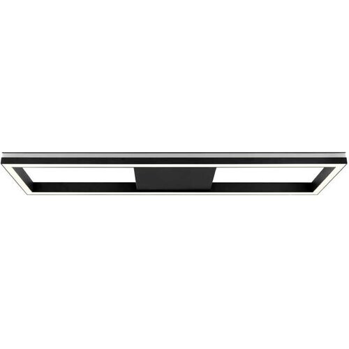Tweedekans BRILLIANT lamp, Icarus LED wand- en plafondlamp 100x25cm zand/zwart, metaal/kunststof, 1x 38W LED geïntegreerd, (2660lm, 2700-6200K), A.