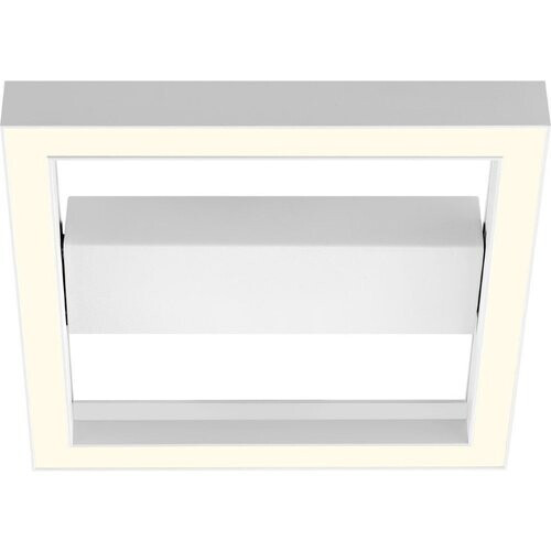 Tweedekans BRILLIANT lamp, Icarus LED wand- en plafondlamp 30x30cm zand/wit, metaal/kunststof, 1x 18W LED geïntegreerd, (1260lm, 2700-6200K), A.