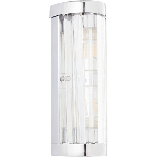 Tweedekans BRILLIANT lamp, Lemont wandlamp 30cm chroom, metaal/glas, 2x QT14, G9, 18W, pin base lampen (niet meegeleverd), A++