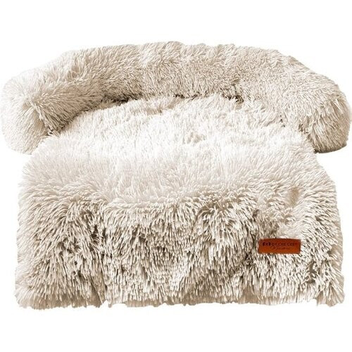 Tweedekans By Cee Cee – Hondendeken Voor Bank – 90 x 90 cm – Voorzien Van Volledig Afritsbare Hoes En Opstaande Rand – Voor Meubelbescherming – Beige Polyester