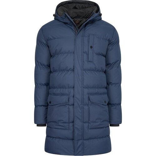 Tweedekans Cappuccino Italia - Heren Jas winter Hooded Winter Jacket Navy - Blauw - Maat XXL