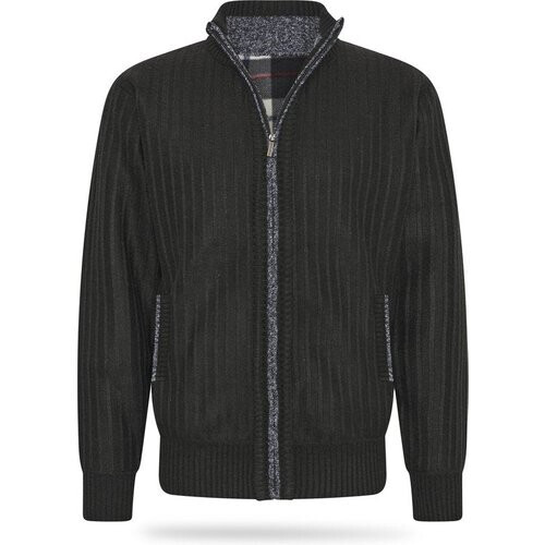 Tweedekans Cappuccino Italia - Heren Sweaters Gebonden Jas Zwart - Zwart - Maat XXL