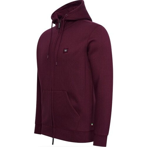 Tweedekans Cappuccino Italia - Heren Vest Fleece Zip Capuchon - Rood - Maat XL