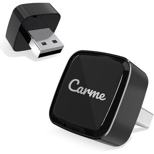 Tweedekans CarMe Ultra Mini 2-in-1 CarPlay Dongle - Draadloos CarPlay & Android Auto - USB-A & USB-C - Zwart