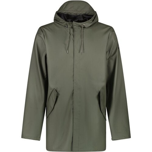 Tweedekans Cars Jeans - Jas Ossy - Heren - Army Polyester - Met Capuchon & Ritszakken - Maat M - Casual Winterjas - Stoer & Comfortabel