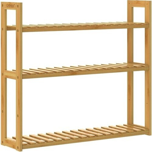 Tweedekans Casaria 2-in-1 wandplank & staande plank van bamboe