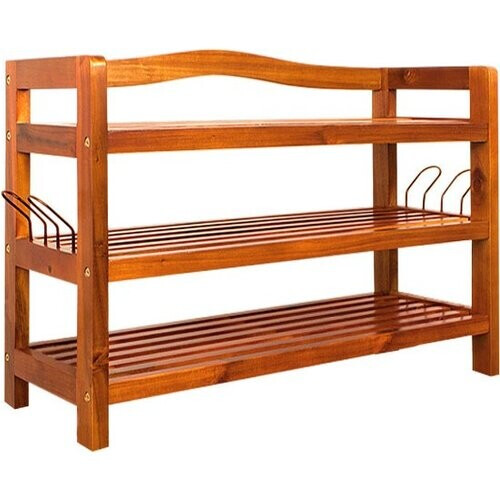 Tweedekans Casaria Schoenenrek 85x26x62cm – 120 kg laadvermogen – Donkerbruin