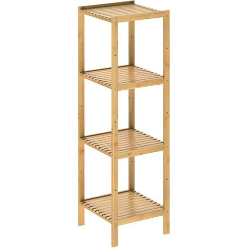 Tweedekans Casaria Staande badkamer/ woonkamer kast bamboe 110x33x33cm