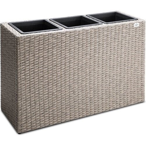 Tweedekans Casaria Staande Plantenbak – met Waterafvoer - 83x30,5x60cm - Beige