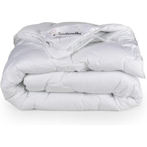 Tweedekans Cinderella Mellow Dekbed Zomer - 1 Persoons - Synthetische Vulling - Katoenen Tijk - Anti-allergie - 140x220 cm