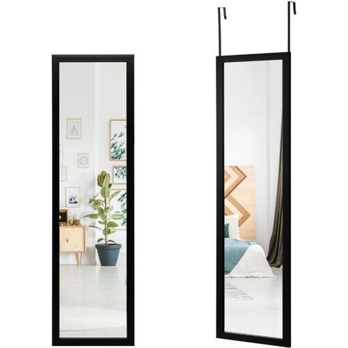 Tweedekans Coast Wandspiegel - 120 x 33 cm - Met Ophanghaken - Zwart