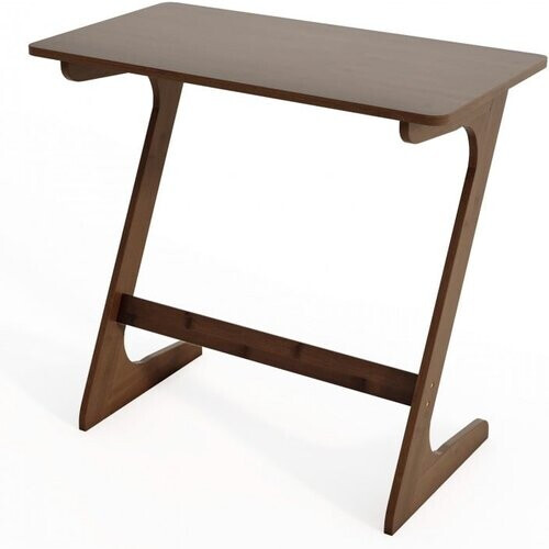 Tweedekans Coast Z-vormige Bijzettafel Bamboe Bruin/Naturel – 76 x 41 x 71 cm – Sofa Side Table