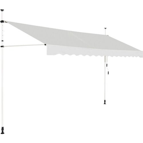 Tweedekans Coast Zonnescherm Uitschuifbare Zonwering Waterdicht 395 cm Beige