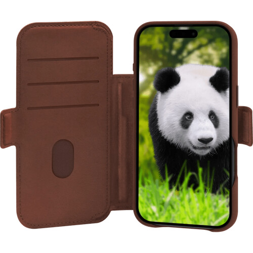 Tweedekans DBramante1928 Lynge iPhone Air Book Case Leer met MagSafe Bruin
