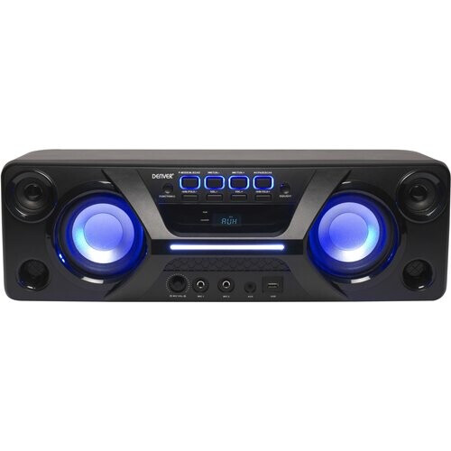 Tweedekans Denver BTB-410 - Draagbare Bluetooth speaker met discolichten - Zwart