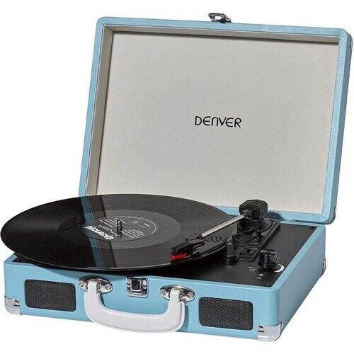 Tweedekans Denver Platenspeler - Ingebouwde Speakers - Incl. PC Software - Auto-stop - Retro - VPL120 - Blauw