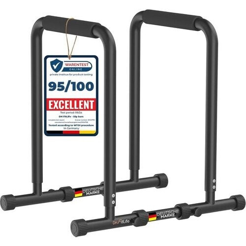 Tweedekans DH FitLife Dip Bars | Dip Station | Verstelbaar | Parallettes Calisthenics Trainingsapparatuur