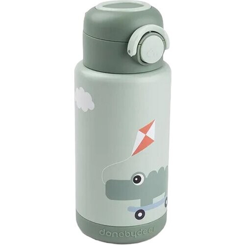 Tweedekans Done by Deer Thermo Fles - Playground - Groen - 340 ml