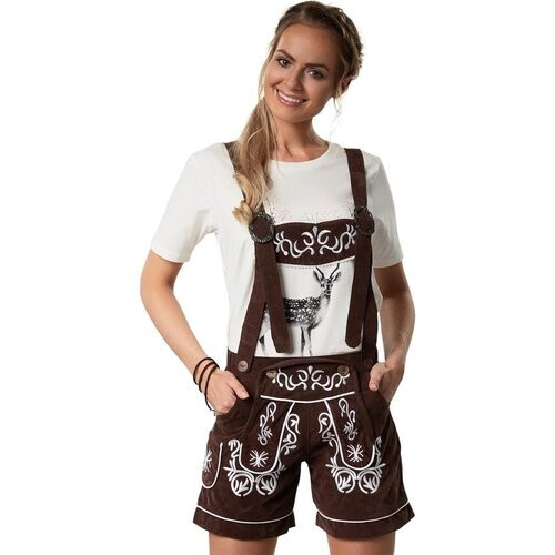 Tweedekans Dressforfun Lederhose Weißensee XL - verkleedkleding kostuum halloween verkleden feestkleding carnavalskleding carnaval feestkledij partykleding - 302803