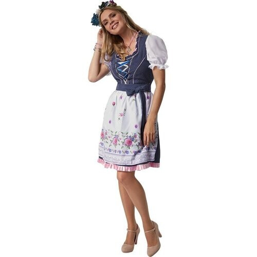 Tweedekans Dressforfun Mini-dirndl Garching model 1 - XL - Verkleedkleding carnaval - Oktoberfest - Verkleden - Feestkleding - Carnavalskleding - Feest - Partykleding