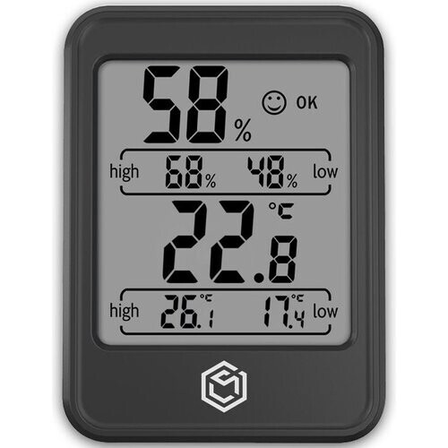 Tweedekans Ease Electronicz Hygrometer Min/Max - Luchtvochtigheidsmeter - Digitaal Weerstation - Vochtigheidsmeter - Thermometer voor Binnen - Met verlichting