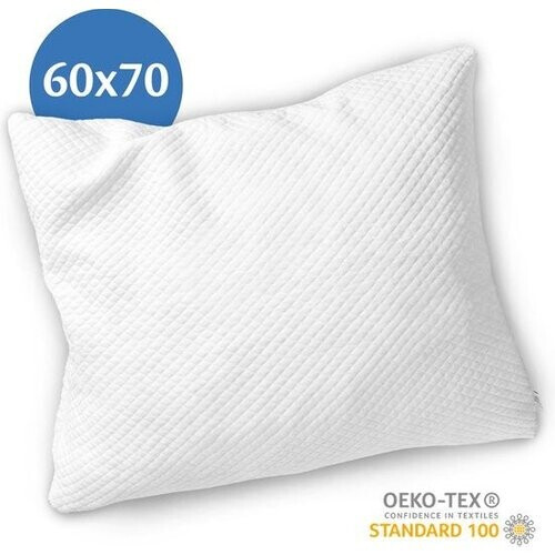Tweedekans EL-Life Hoofdkussen Nekklachten - 60 x 70cm - Bamboe kussen - Traagschuim / Memory Foam vulling - Ergonomisch en Orthopedisch - Inclusief kussensloop