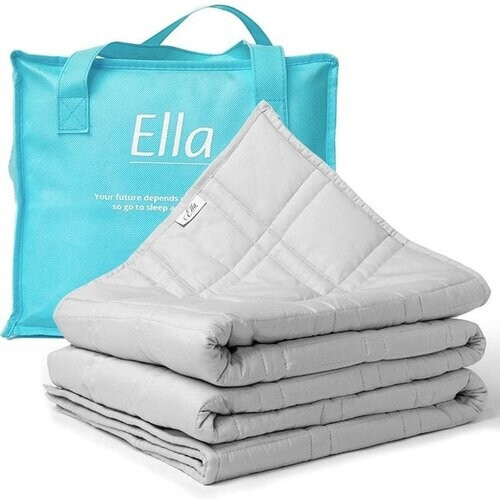 Tweedekans EL-Life Verzwaringsdeken 9kg 150 x 200cm - Zwaartedeken - Weighted Blanket - Verzwaarde Deken - OEKO-TEX Katoen - Lichtgrijs