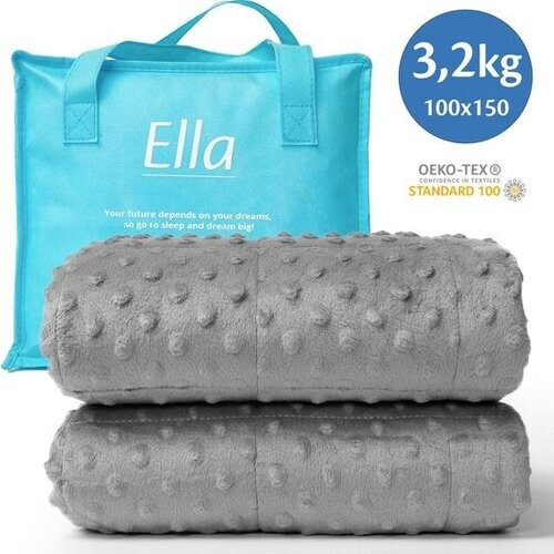 Tweedekans EL-Life Verzwaringsdeken Kind 3,2kg - 100 x 150cm - Zwaartedeken - Weighted Blanket - Verzwaarde Deken - OEKO-TEX Katoen & Minky Fleece