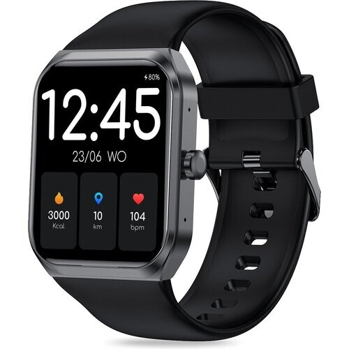 Tweedekans FITAGE Smartwatch - Smartwatches - Stappenteller - Sporthorloge - Smart watch - Activity Tracker - Dames en Heren - Zwart