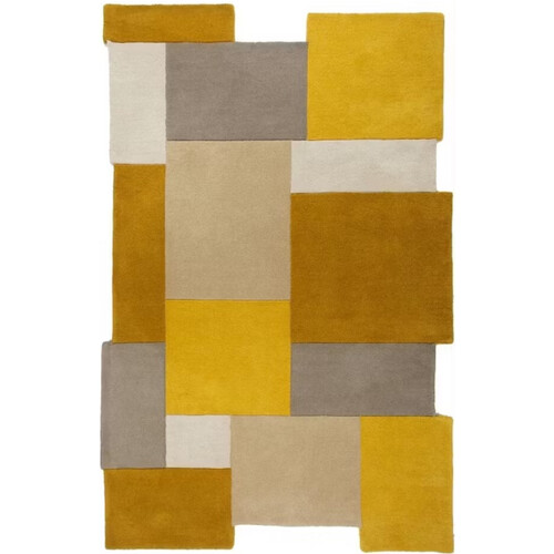 Tweedekans Flair Rugs Collage Wol Vloerkleed 200 x 290 cm – Ochre