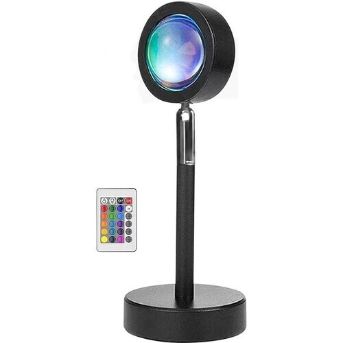 Tweedekans Foumt Sunset lamp Sunset Red - Projector - Sunset projector lamp - Zonsondergang lamp - Zwart