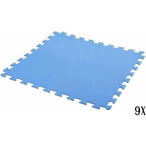 Tweedekans Free and Easy Zwembadtegels – Antislip, 9 stuks – 2,25 m² – 50 x 50 x 0,4 cm – Blauw